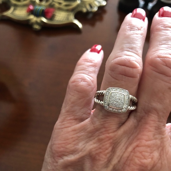 DAVID YURMAN PETITE ALBION DIAMOND RING - Picture 9 of 10